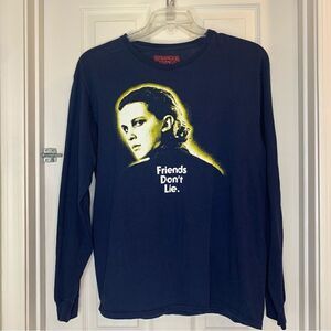 Stranger Things Netflix Long Sleeve TShirt - Adult Size L “Friends Don't Lie"